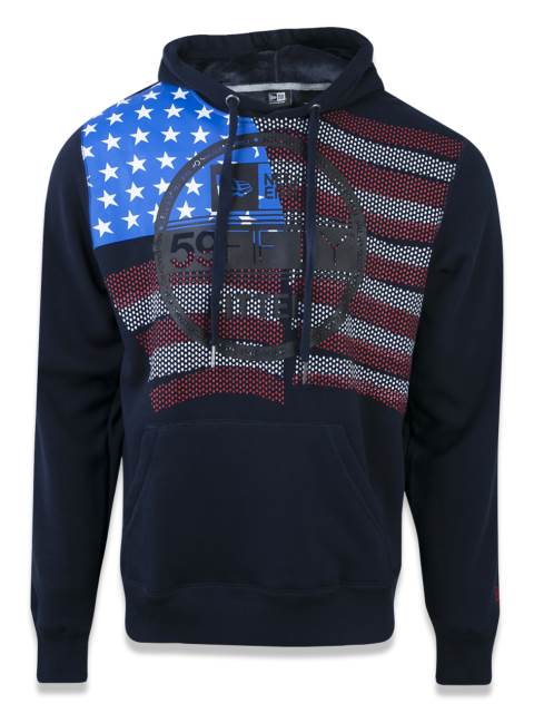 Moletom Canguru Fechado Bandeira EUA