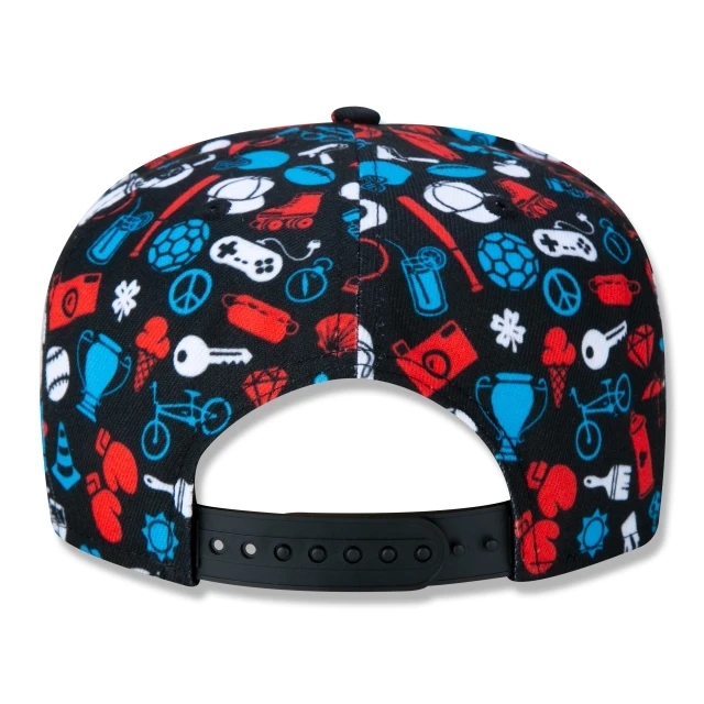 Boné 9FIFTY High Crown Snapback Aba Reta Logo Box Core