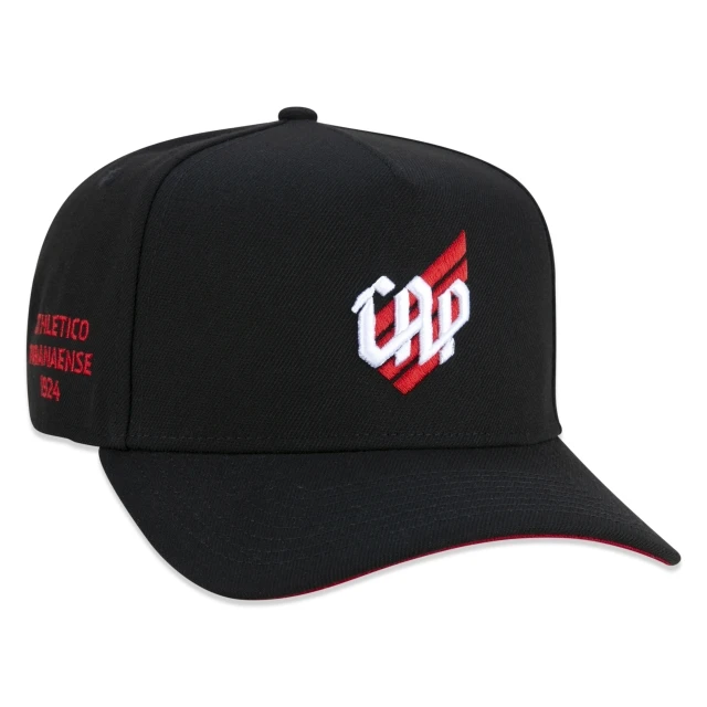 Boné 9FORTY A-Frame Snapback Aba Curva Futebol Athlético Paranaense