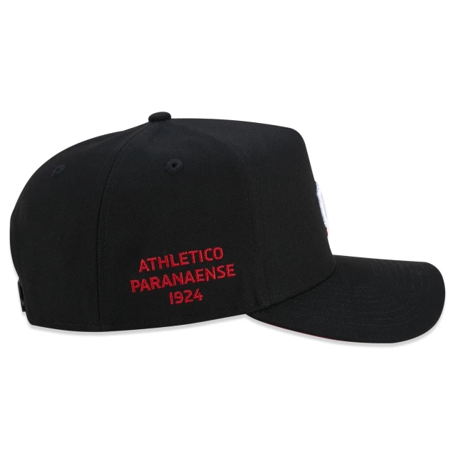 Boné 9FORTY A-Frame Snapback Aba Curva Futebol Athlético Paranaense