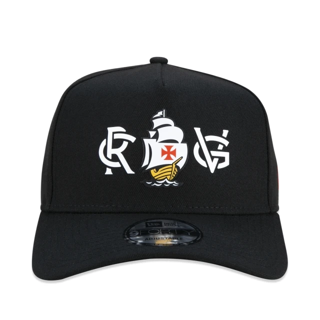 Boné 9FORTY A-Frame Snapback Aba Curva Futebol Vasco Da Gama