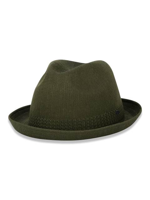 Chapéu Fedora Flag Metal Verde Musgo