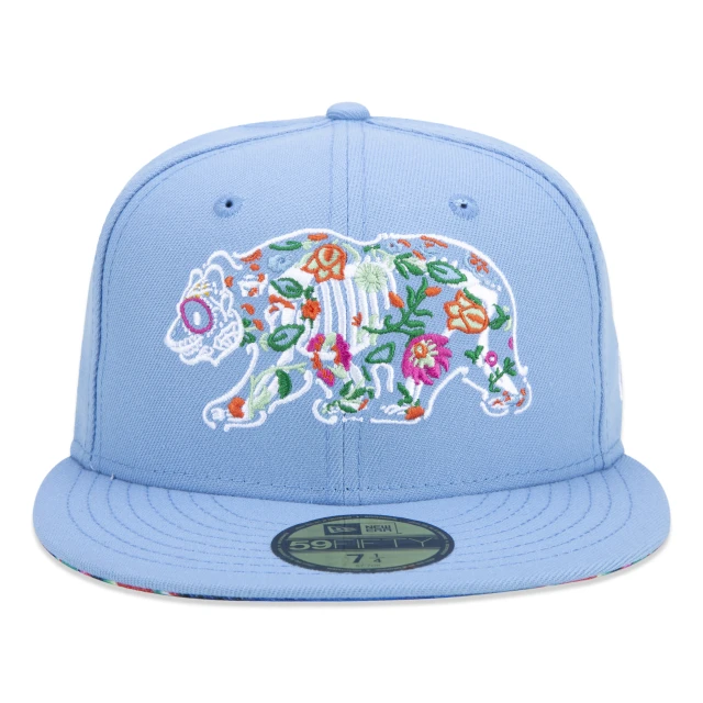 Boné 59FIFTY Dia Dos Mortos Urso Aba Reta Fitted Azul