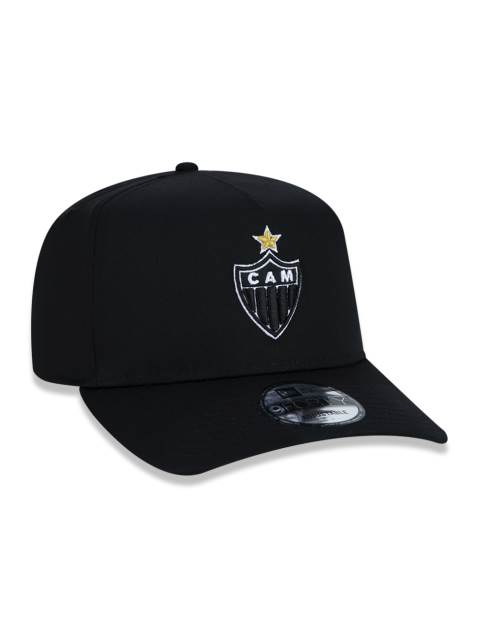 Boné 9FORTY A-Frame Atlético Mineiro Futebol Aba Curva Preto