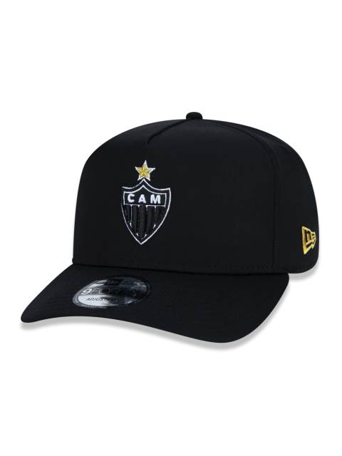 Boné 9FORTY A-Frame Atlético Mineiro Futebol Aba Curva Preto
