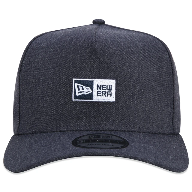 Boné 9FORTY A-Frame Snapback Core Logo Box Aba Curva Azul Marinho