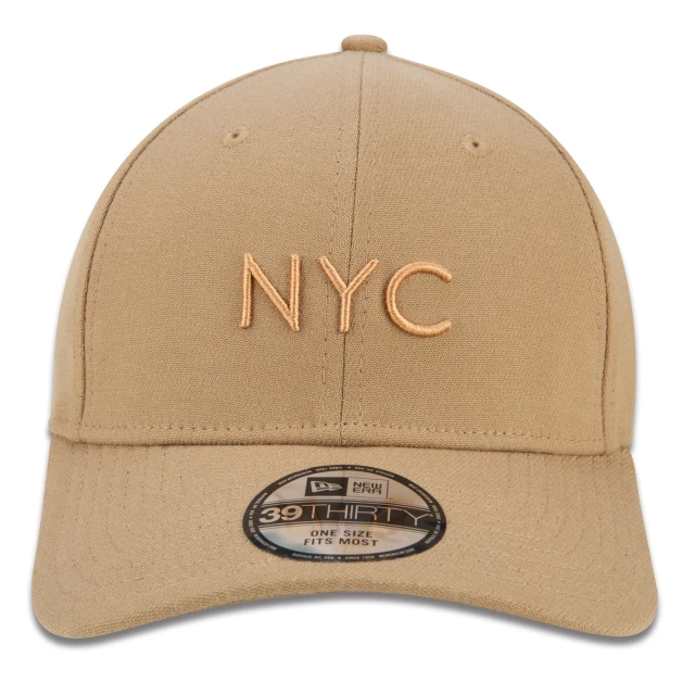Boné 39THIRTY NYC New York City Core Aba Curva Cáqui