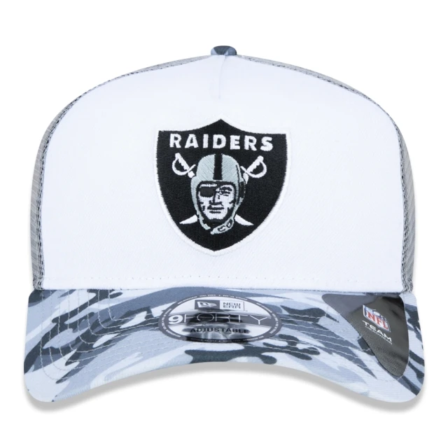 Boné 9FORTY A-Frame Trucker NFL Las Vegas Raiders Military Hot