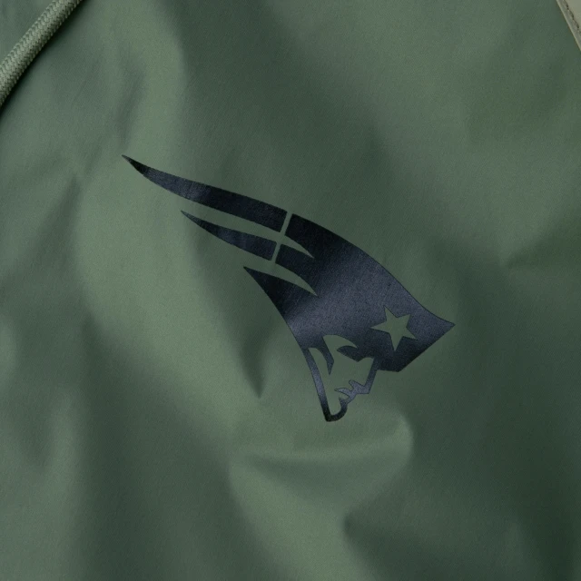 Jaqueta Corta Vento Windbreaker NFL New England Patriots Military Olive