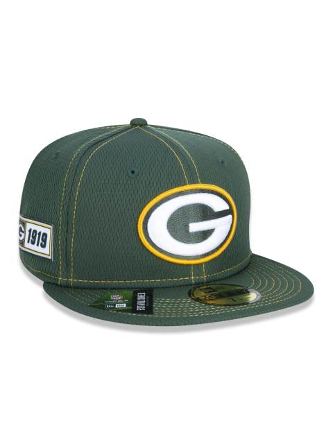 Boné 59FIFTY NFL On-Field Coleção Sideline Green Bay Packers