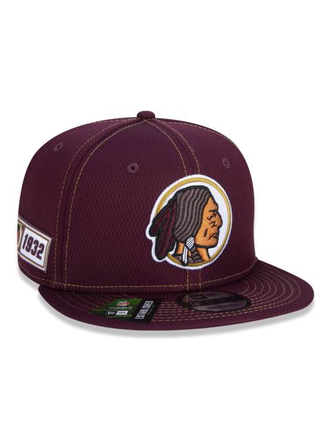 Boné 9FIFTY NFL On-Field Coleção Sideline Washington Redskins Vinho