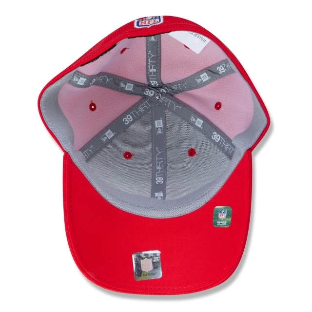 Boné 39THIRTY Kansas City Chiefs Sideline Cold Weather Aba Curva Vermelho