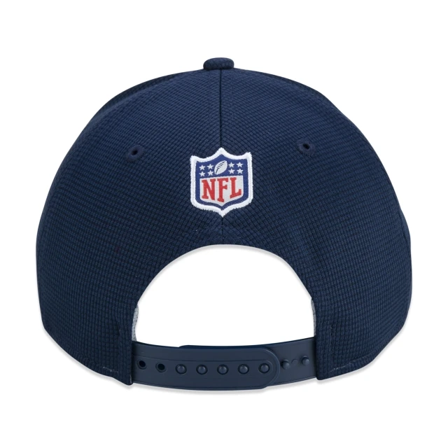 Boné 9FORTY Stretch Snap New England Patriots Sideline Cold Weather Aba Curva Azul
