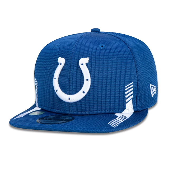 Boné 9FIFTY Indianapolis Colts Sideline Cold Weather Aba Reta Azul
