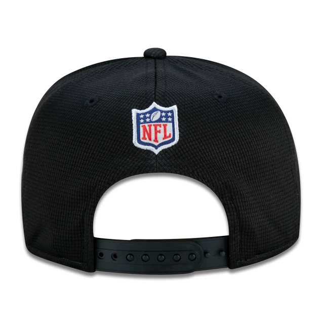 Boné 9FIFTY Las Vegas Raiders Sideline Cold Weather Aba Reta Preto