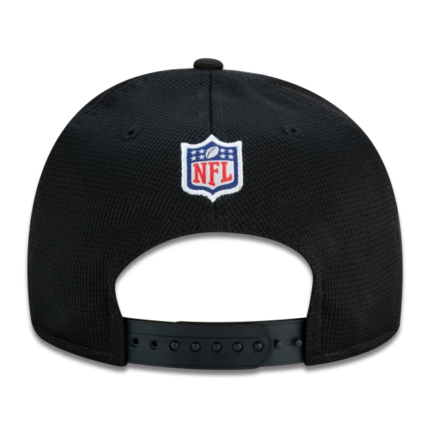 Boné 9FIFTY New Orleans Saints Sideline Cold Weather Aba Reta Preto