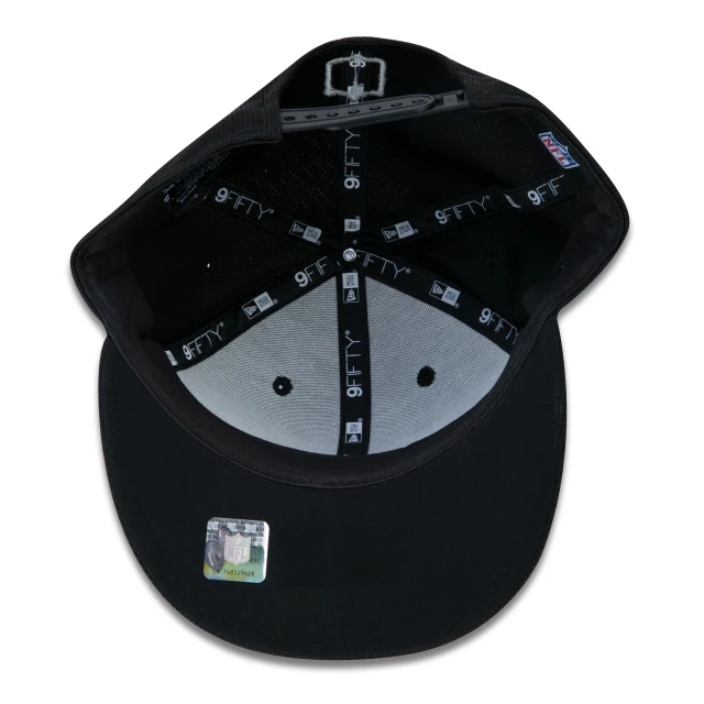 Boné 9FIFTY New Orleans Saints Sideline Cold Weather Aba Reta Preto