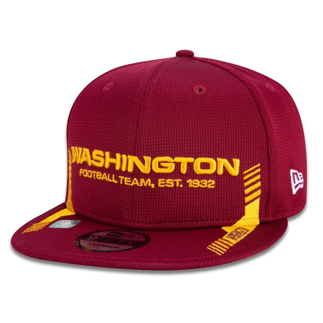 Boné 9FIFTY Washington Sideline Cold Weather Aba Reta Vermelho