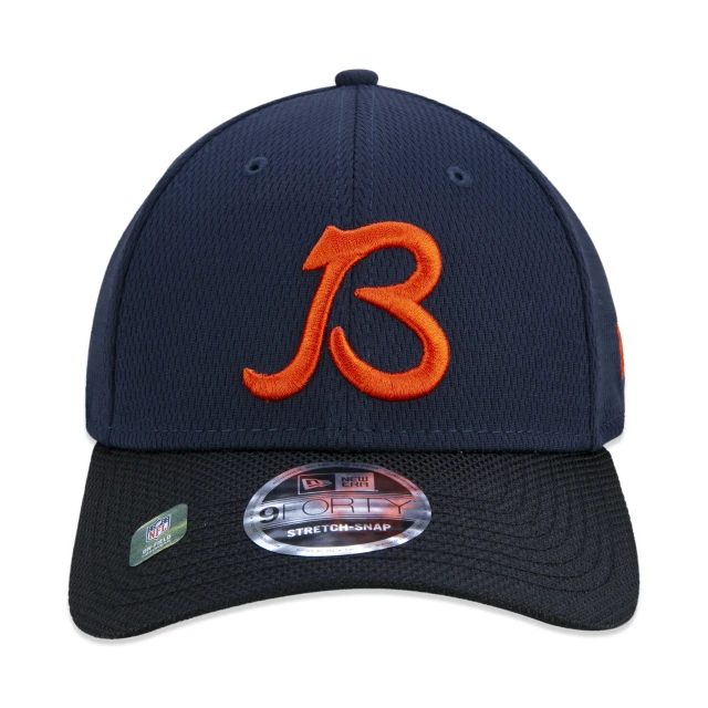 Boné 9FORTY Chicago Bears Sideline Cold Weather Aba Curva Marinho