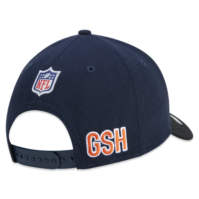 Boné 9FORTY Chicago Bears Sideline Cold Weather Aba Curva Marinho