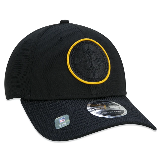 Boné 9FORTY Stretch Snap Pittsburgh Steelers Sideline Cold Weather Preto