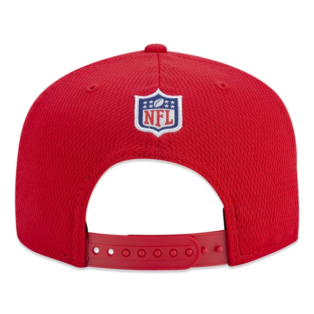 Boné 9FIFTY Kansas City Chiefs Sideline Cold Weather Aba Reta Preto