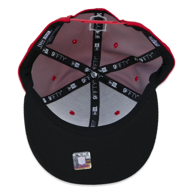 Boné 9FIFTY Kansas City Chiefs Sideline Cold Weather Aba Reta Preto