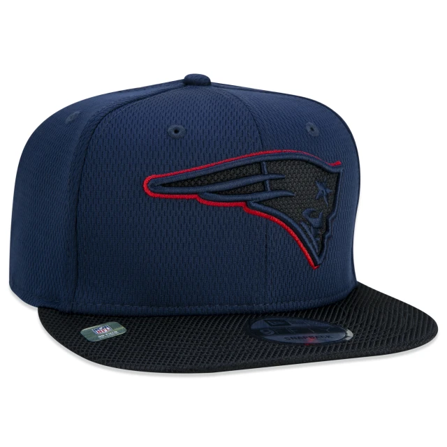 Boné 9FIFTY New England Patriots Sideline Cold Weather Aba Reta Azul
