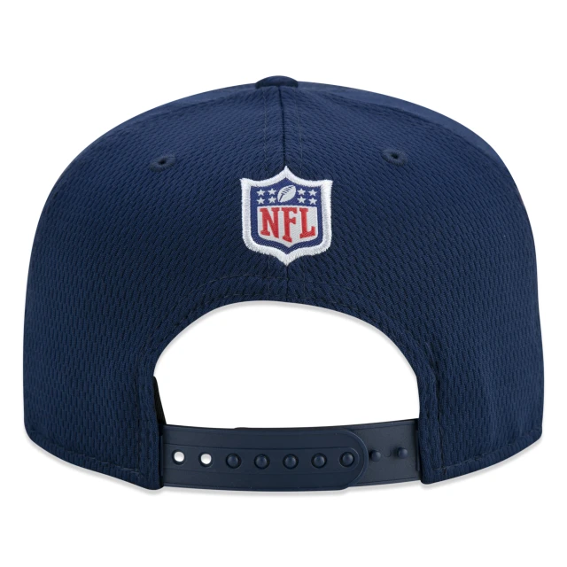 Boné 9FIFTY New England Patriots Sideline Cold Weather Aba Reta Azul