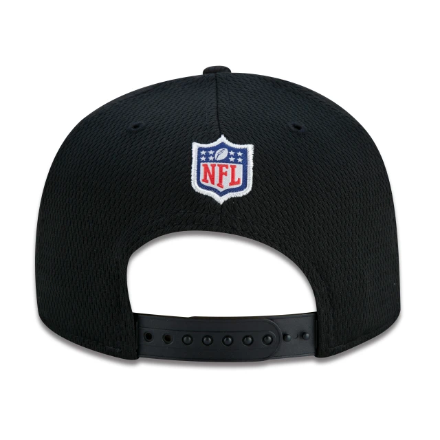 Boné 9FIFTY New Orleans Saints Sideline Cold Weather Aba Reta Preto