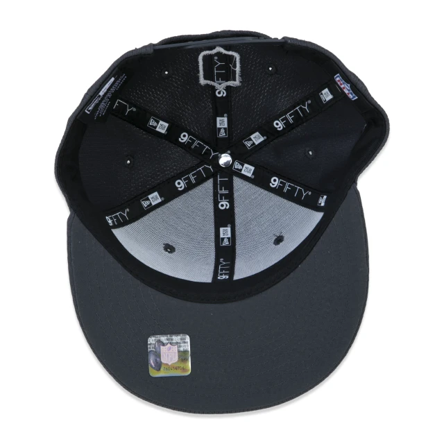 Boné Infantil 9FIFTY Kansas City Chiefs Crucial Catch Aba Reta Preto