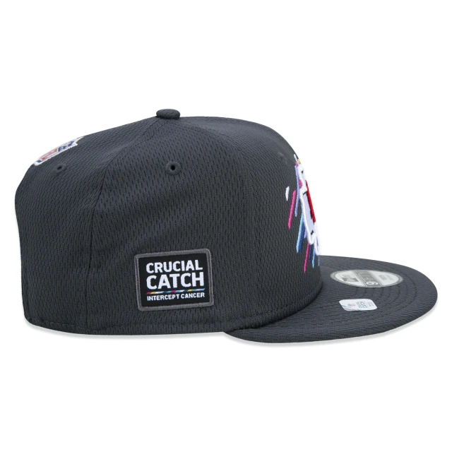 Boné Infantil 9FIFTY Kansas City Chiefs Crucial Catch Aba Reta Preto