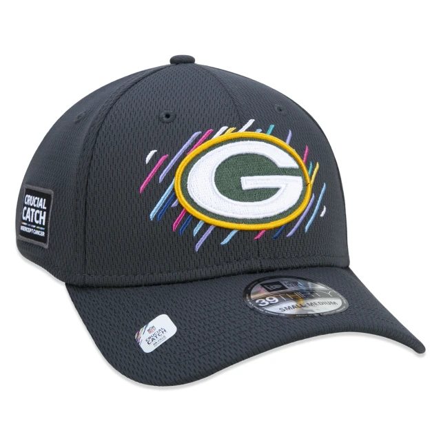 Boné 39THIRTY Green Bay Packers Crucial Catch Aba Curva Stretch Fit