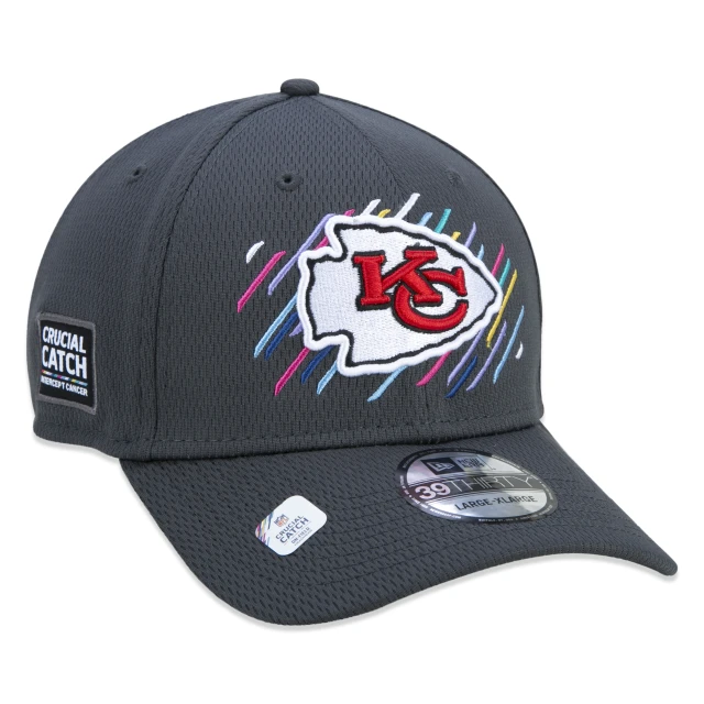 Boné 39THIRTY Kansas City Chiefs Crucial Catch Aba Curva Stretch Fit