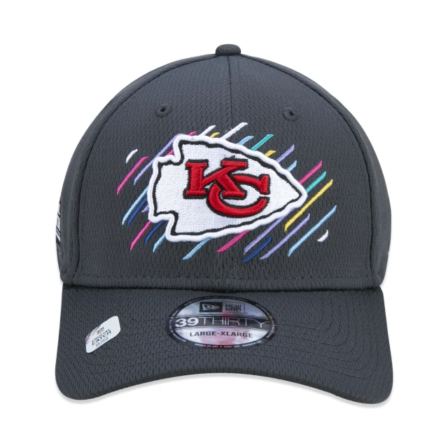 Boné 39THIRTY Kansas City Chiefs Crucial Catch Aba Curva Stretch Fit