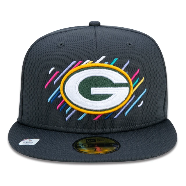 Boné 59FIFTY Green Bay Packers Crucial Catch Aba Reta Preto
