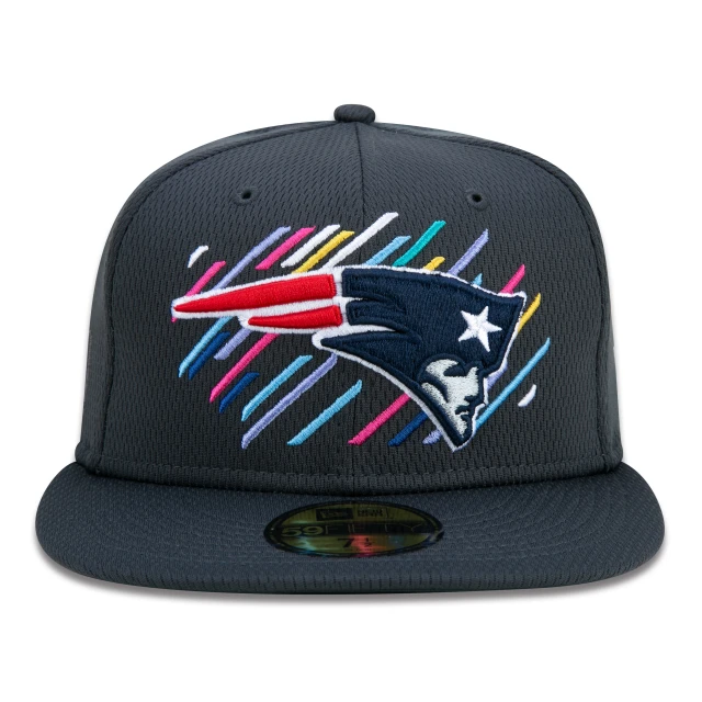 Boné 59FIFTY New England Patriots Crucial Catch Aba Reta Preto