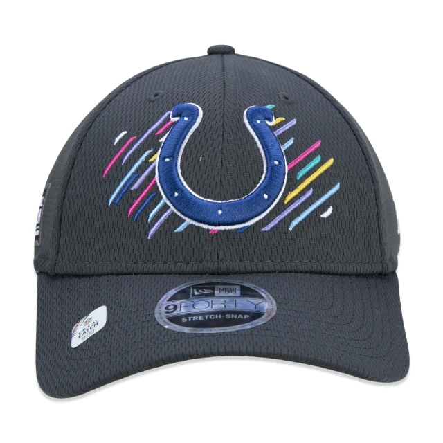 Boné 9FORTY Stretch Snap Indianapolis Colts Crucial Catch Aba Curva Preto