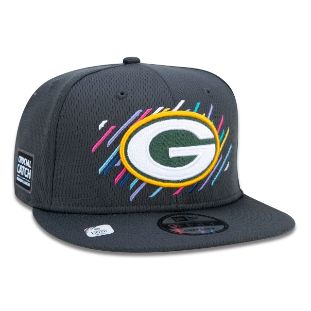 Boné 9FIFTY Green Bay Packers Crucial Catch Aba Reta Preto