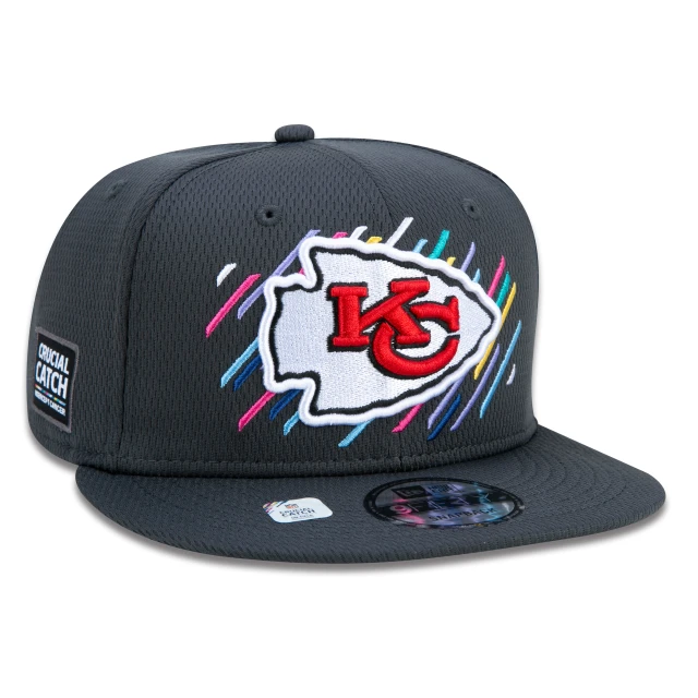 Boné 9FIFTY Kansas City Chiefs Crucial Catch Aba Reta Preto