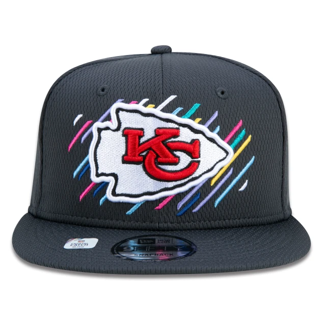 Boné 9FIFTY Kansas City Chiefs Crucial Catch Aba Reta Preto