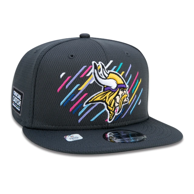 Boné 9FIFTY Minnesota Vikings Crucial Catch Aba Reta Preto