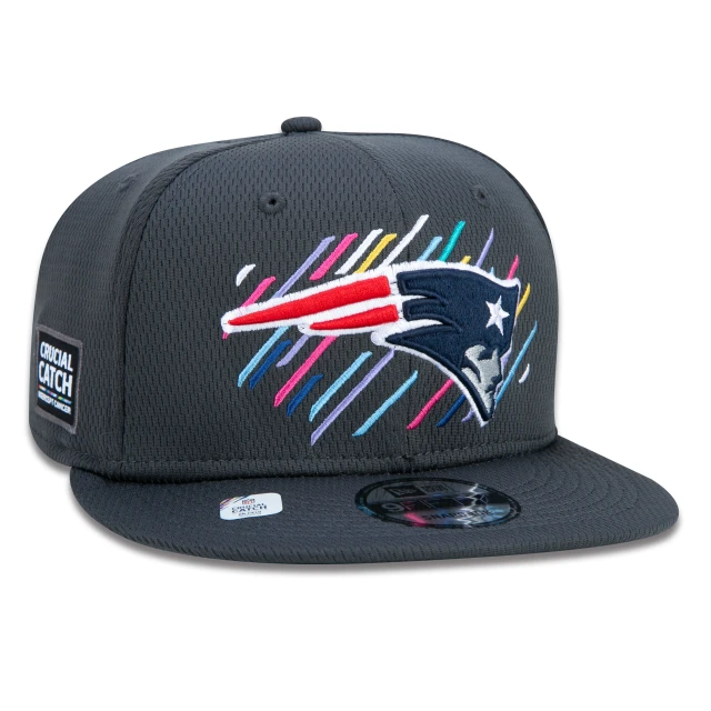 Boné 9FIFTY New England Patriots Crucial Catch Aba Reta Preto