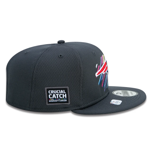 Boné 9FIFTY New England Patriots Crucial Catch Aba Reta Preto