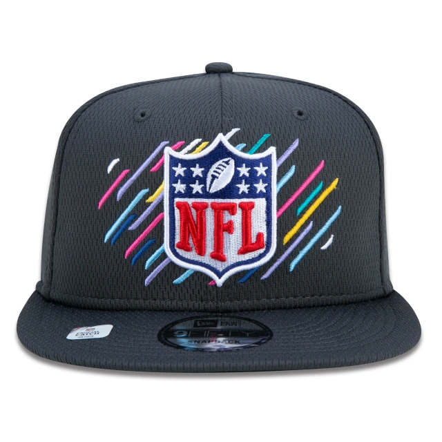 Boné 9FIFTY NFL Official Logo Crucial Catch Aba Reta Preto