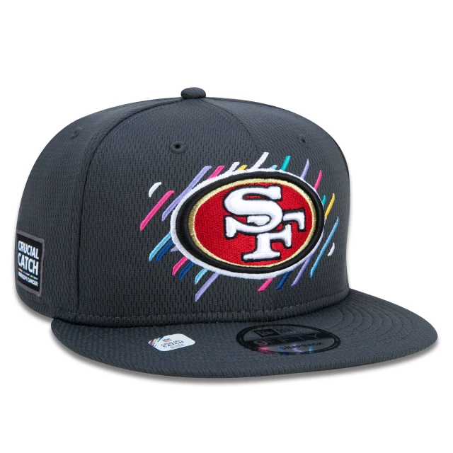 Boné 9FIFTY San Francisco 49ers Crucial Catch Aba Reta Preto