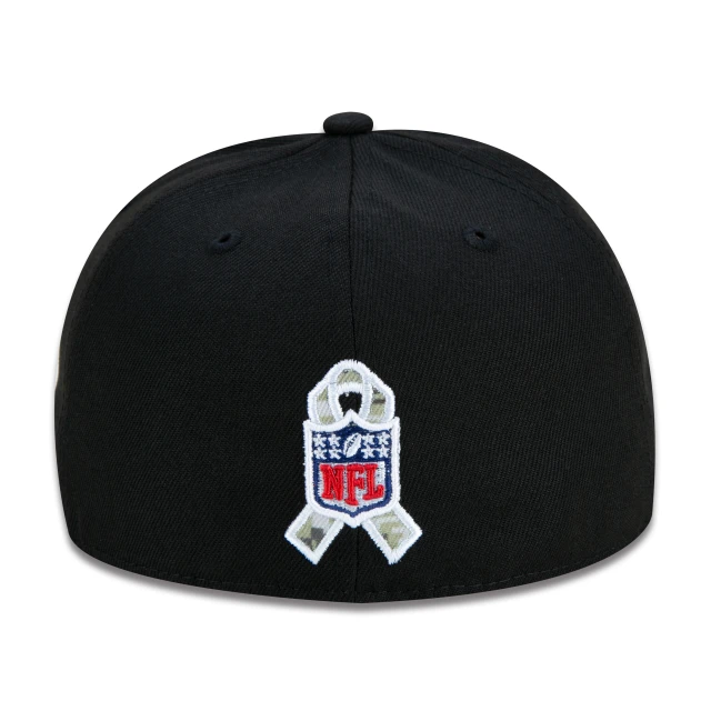 Boné 59FIFTY Green Bay Packers Salute To Service NFL Fitted Aba Reta Preto