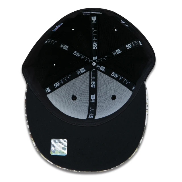 Boné 59FIFTY New England Patriots Salute To Service NFL Fitted Aba Reta Preto