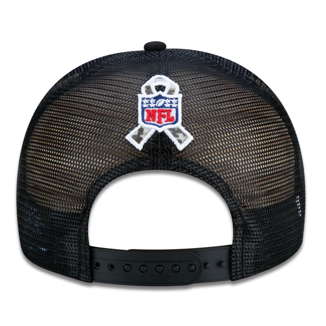 Boné 9FIFTY Trucker Cleveland Browns Salute To Service NFL Snapback Aba Reta Preto