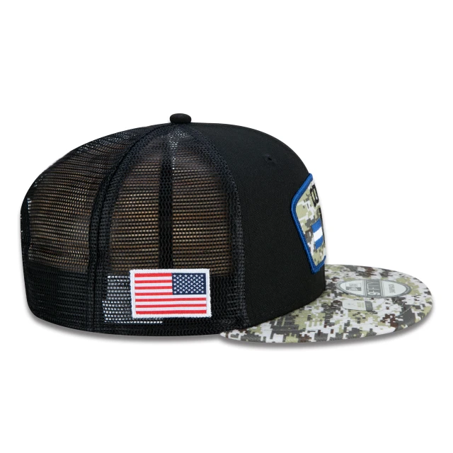 Boné 9FIFTY Trucker Indianapolis Colts Salute To Service NFL Snapback Aba Reta Preto